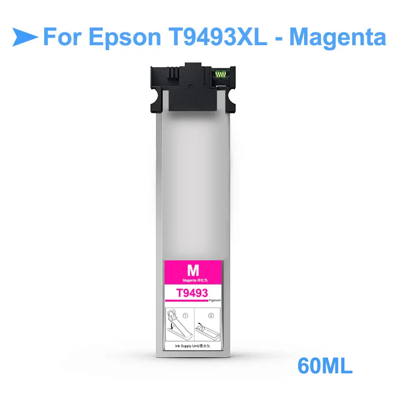 T9491 XL Φ пигментная чернильная сумка с чипом для Epson принтер (Asia Area) T9491XL|Наборы