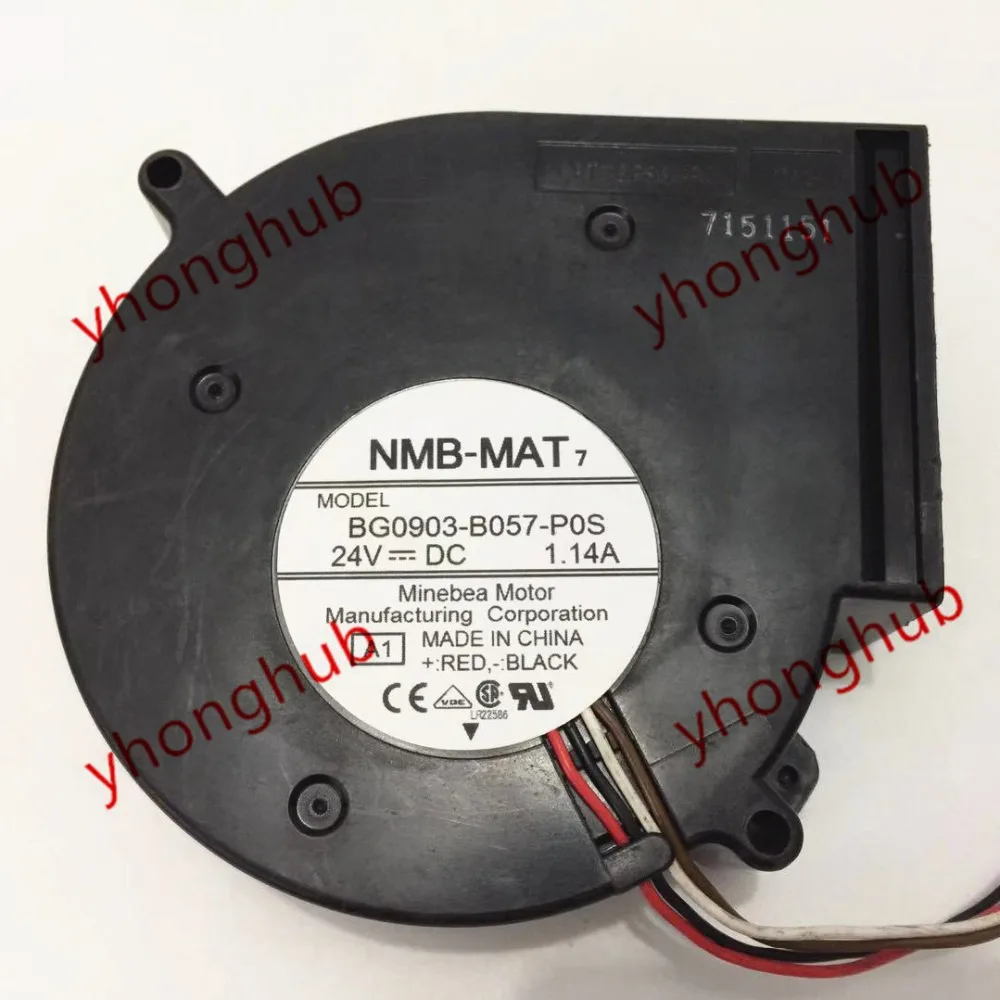 

NMB-MAT BG0903-B057-P0S A1 DC 24V 1.14A 100x93x33mm 4-wire Server Cooling Fan