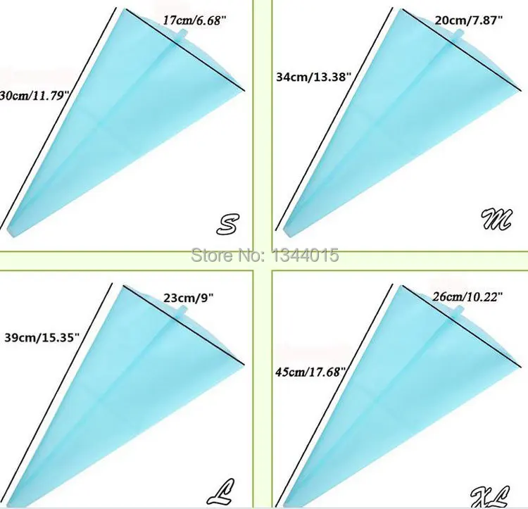 Большой! 2 шт./лот силиконовые кондитерского мешка 45*26 см, повторного использования Инструменты для тортов кондитерский мешок украшения торта мешок выпечки инструменты для тортов M2039