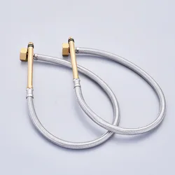New Basin Dish Hot And Cold Water Inlet Pipe Pointed Hose Long Rod Steel Wire Explosion-Proof Metal Plumbing Hoses