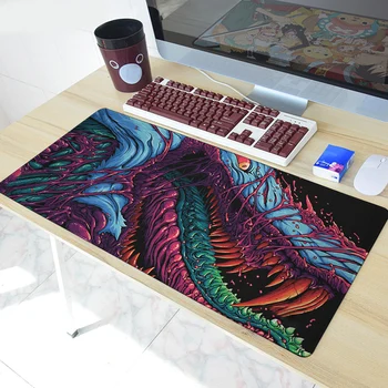 

Game 900x400mm Hyper Beast XL Large Locking Edge Gaming Mouse Pad CS GO Keyboard Rubber Mousepad Wrist Rest Table Computer Mat