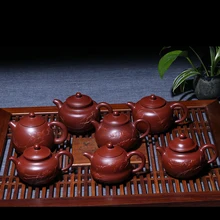 Исин Чайник чистый ручной работы Xi Shi Dahongpao горшок ранний кунг-фу чайник