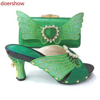 

doershow shoes and bag set Italian shoe with matching bag best selling ladies matching shoe and bag Italy shoe and bag !JU1-30