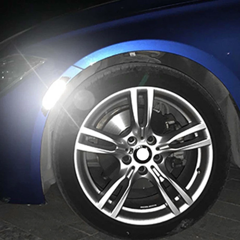 Протектор Светоотражающие Стикеры ленты двойной Bumber Fender внешние Предупреждение на спине комплект из углеродного волокна для бровей