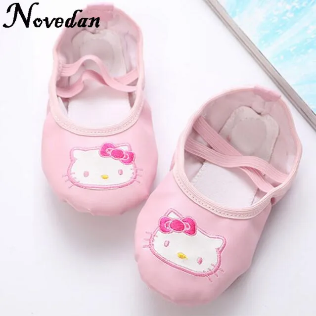 Leather Ballet Flats Children Ballet Flat Slipper Practice Shoes