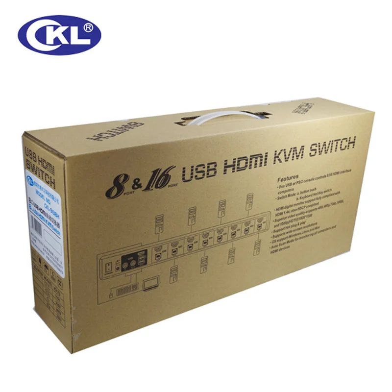 2017 CKL-9138H 8 Port USB Auto KVM Switch HDMI 8*1 8 in 1 out Switcher for CCTV Suveillence Monitor - 32769689653
