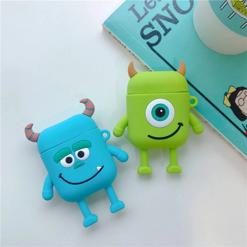 

Silica Gel Stereoscopic Strawberry Bear Anti-falling Package For Apple AirPods Protective Cover Bluetooth Headset Receiving Box