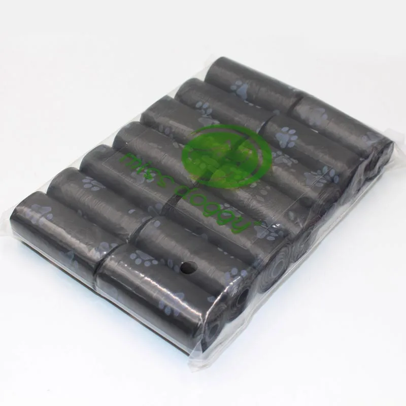 14 Rolls Dog Poop Bags Pet Waste Garbage Bags Outdoor Carrier Holder Dispenser