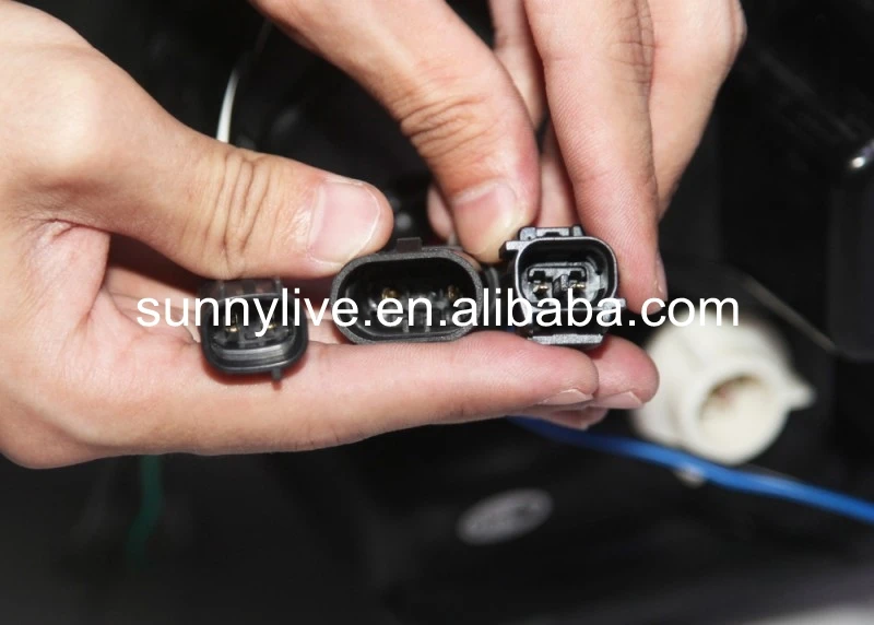 Светодиодный налобный фонарь для Lexus RX330 RX300 R350 2004 2009 лет черный корпус желтый