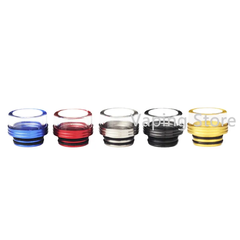 

810 Drip Tip Glass & Stainless Steel Mouthpiece for Wotofo Profile Unity RTA/Reload S RDA/Geekvape Blitzen RTA/Kylin Mini