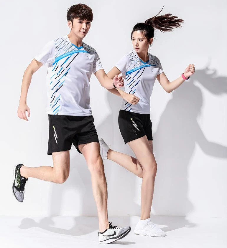 Летние новые рубашки для бадминтона Китайская национальная команда женщин/мужчин дышащая футболка быстросохнущая Джерси, рубашка для бадминтона+ шорты