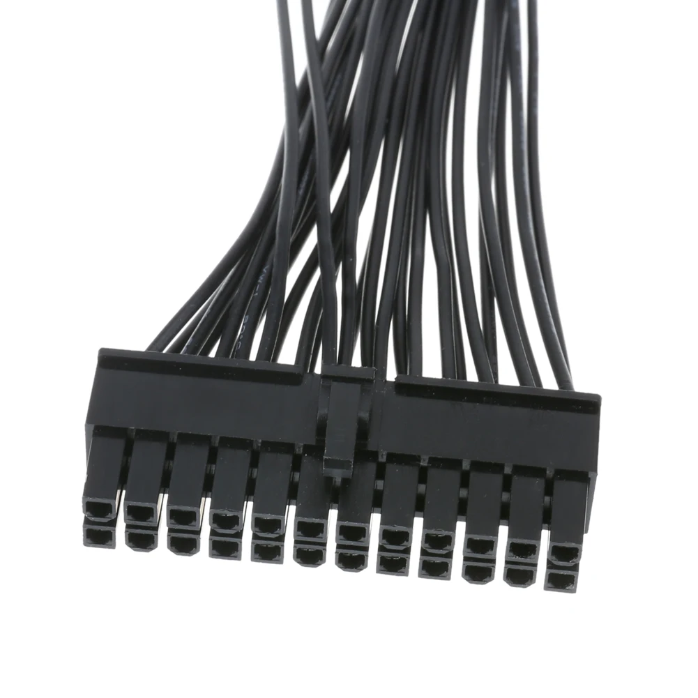 30cm ATX Mining 24Pin Dual PSU Power Supply Extension Cable for Computer Adaptor Cable Connector for BTC Mining 24Pin 20+4pin