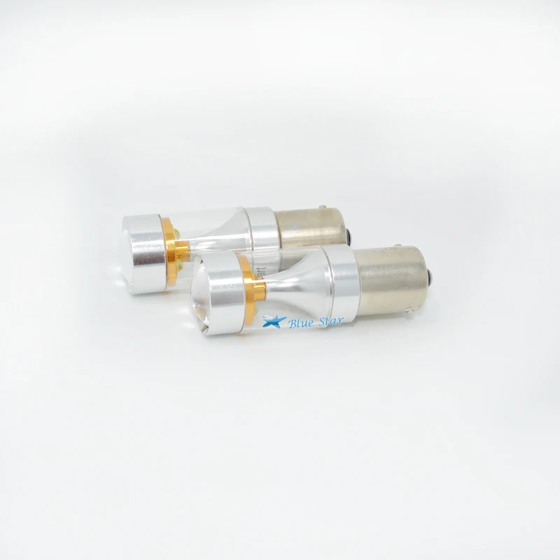 

2x 1156 BA15S Super Bright LED With Lens 360-Degree Shine Driving Lamp Bulb Auto Car Brake Back-Up Sourcing Light White 6000K