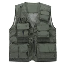 Новинка, Летний жилет, мужской повседневный светильник, тонкий сетчатый жилет с несколькими карманами, Мужской Свободный жилет, chaleco hombre, брендовый мужской жилет s, мужской жилет