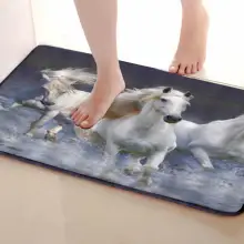 Коврик для ванной комнаты в стиле лошади, Забавный Противоскользящий коврик для ванной, аксессуары для душевой занавески, соответствующие вашей душевой занавеске