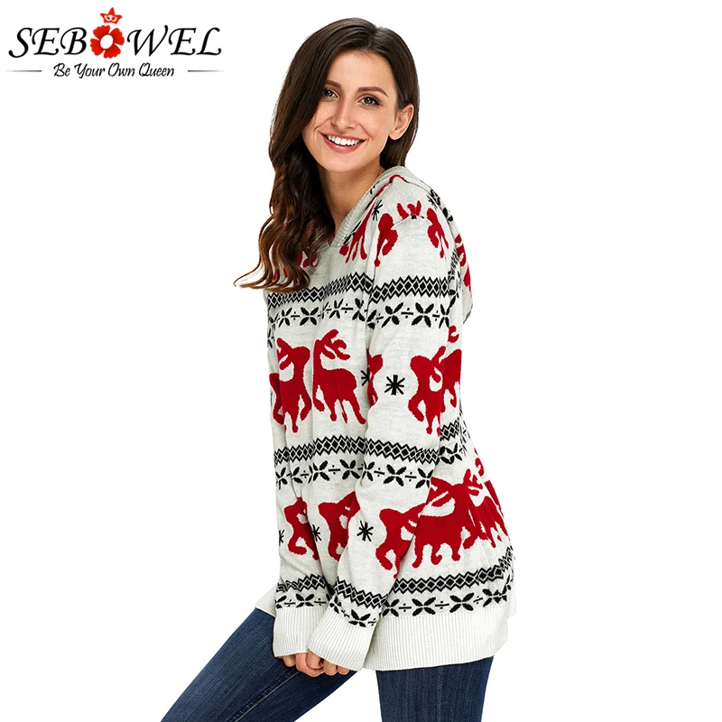 Cute-Christmas-Reindeer-Knit-White-Hooded-Sweater-LC27785-1-3