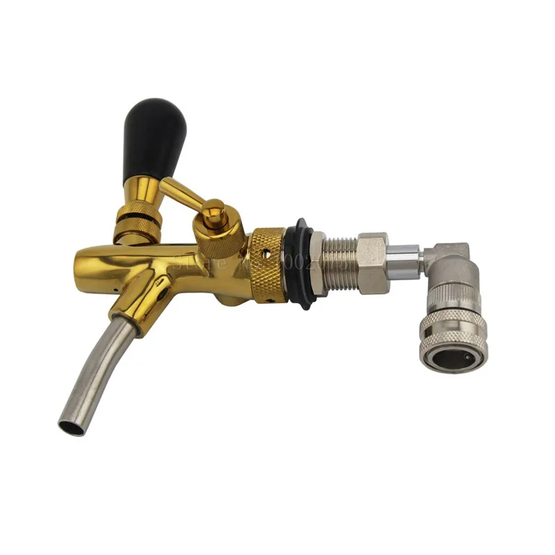Adjustable Beer Tap With Stainless Steel Liquid Ball Lock Disconnect Home Brew Keg Tap Beverage Dispenser Beer Faucet (15)