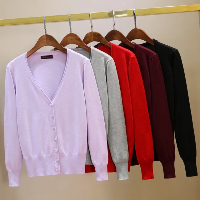 US $7.71 Women Cardigan Knit Sweater Short Coat Crochet Female Casual Woman Thin Sun protection clothing Top