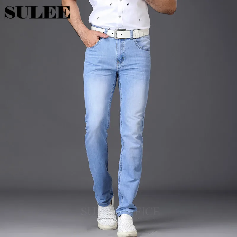 

2019 Men's Jeans Utr Light Thin Fashion Brand Jeans Large Sales Of Spring Summer Jeans Fashion Slim Jeans Men's Trousers