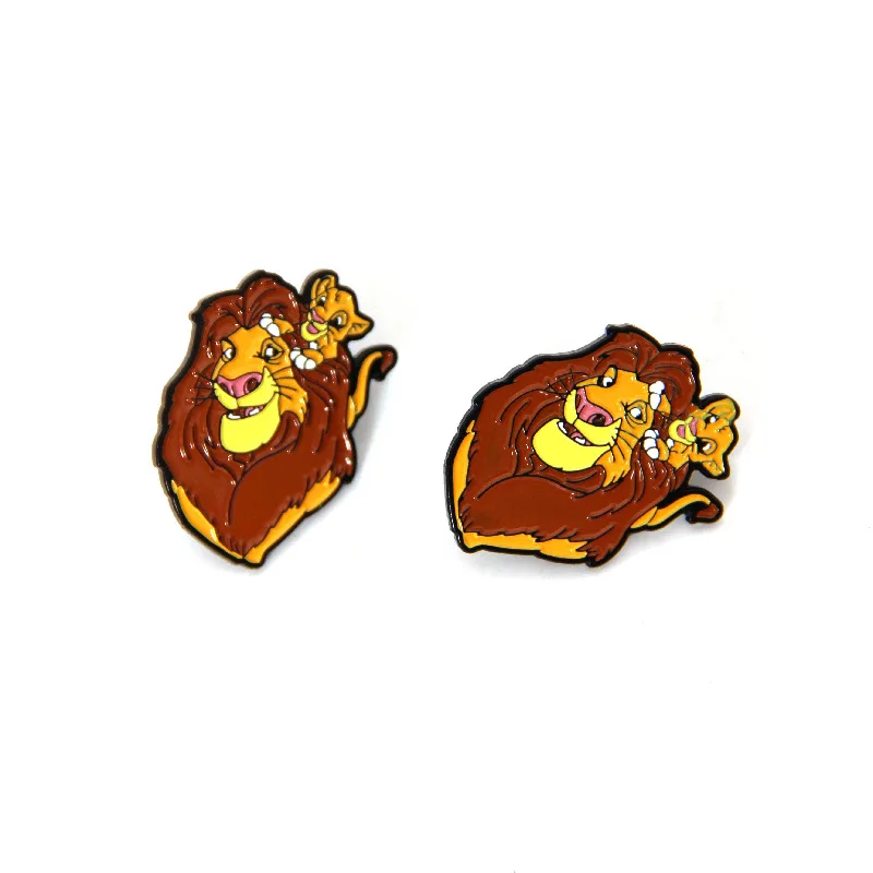 

Lion king animal clothing Pins kids men women funny cartoon backpack clothes diy decoration Enamel Brooches badge collar gift