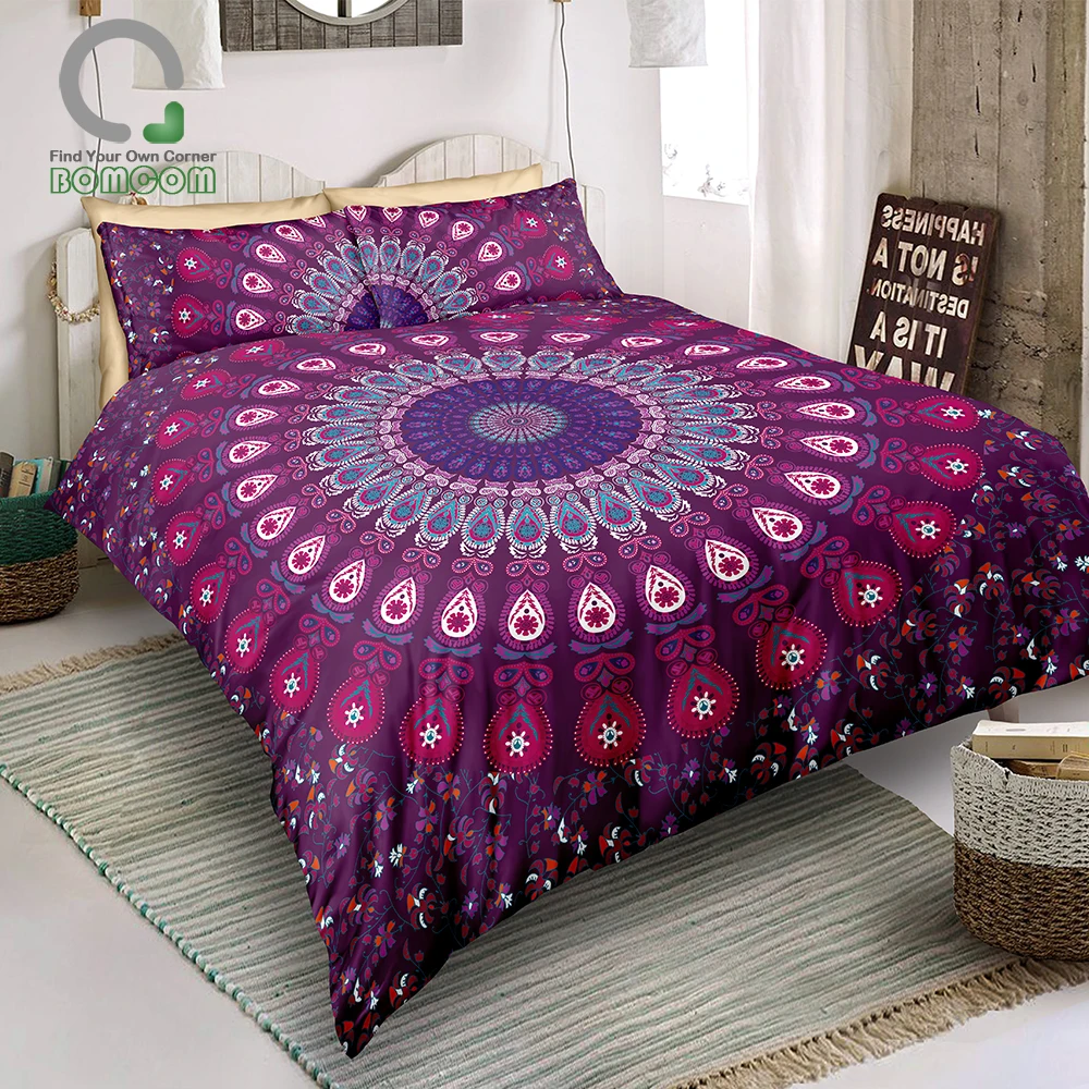 Bomcom 3d Digital Printing Bohemian Bedroom Decor Mandala Tapestry