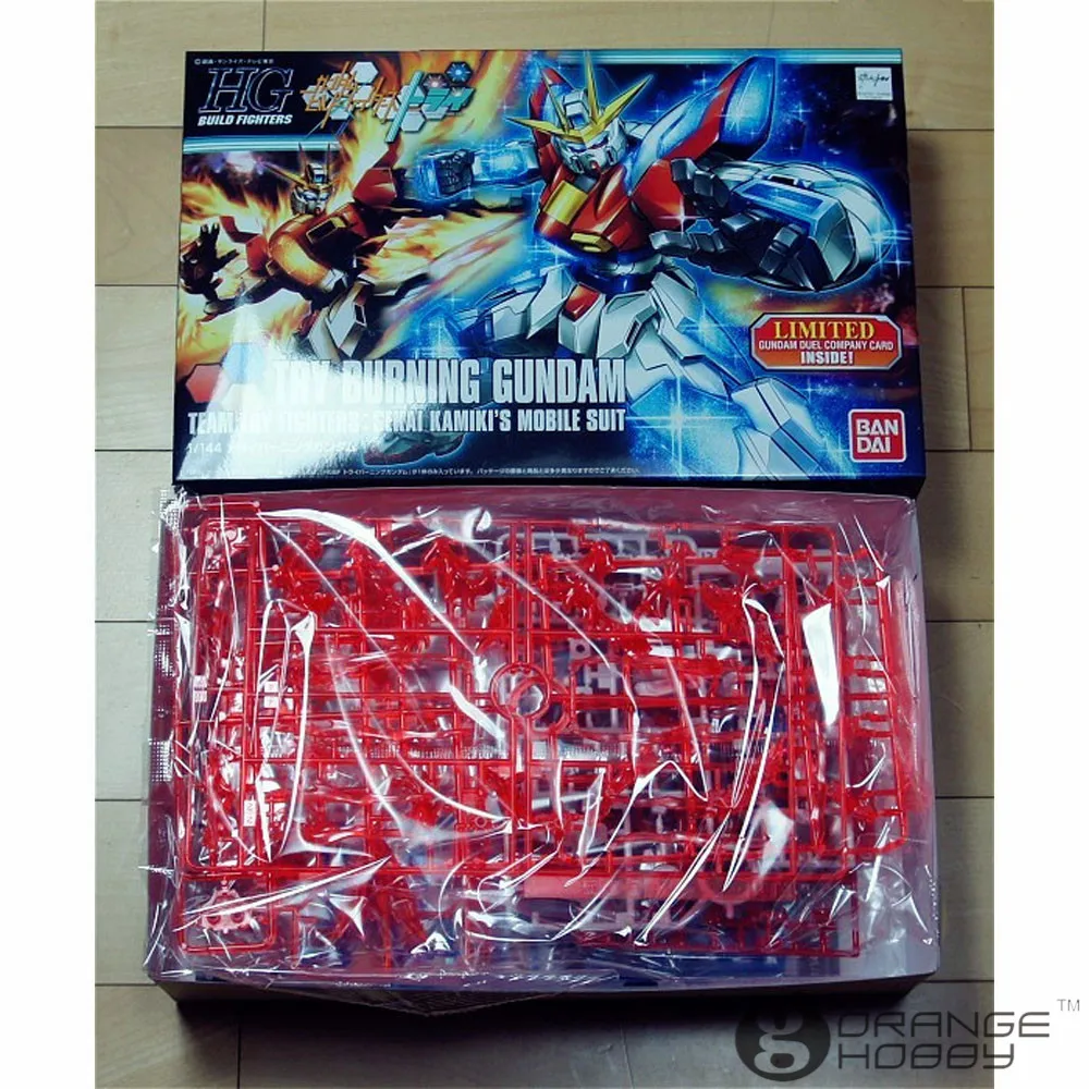 OHS Bandai HG Build Fighters 028 1/144 Try Burning Gundam мобильный костюм сборочные комплекты моделей|model