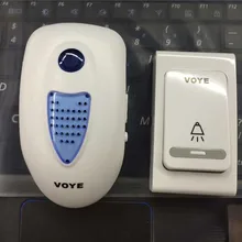 VOYE беспроводной дверной звонок домой музыка двери exchange Добро пожаловать дверной звонок пейджер V003A