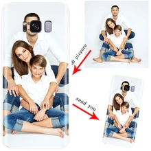 De silicona suave TPU caja del teléfono funda para Samsung Galaxy S6 S6edge A7 S7 Edge A5 J7 2016 S8 S9 S10 más J6 J8 2018 foto personalizada