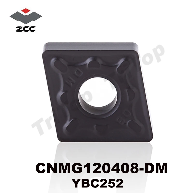 

ZCC CUTTING TOOL CNMG120408 -DM YBC252,ZCC.CT cnmg type carbide coated turning plate Lathe Insert cnc tool machine cnmg432