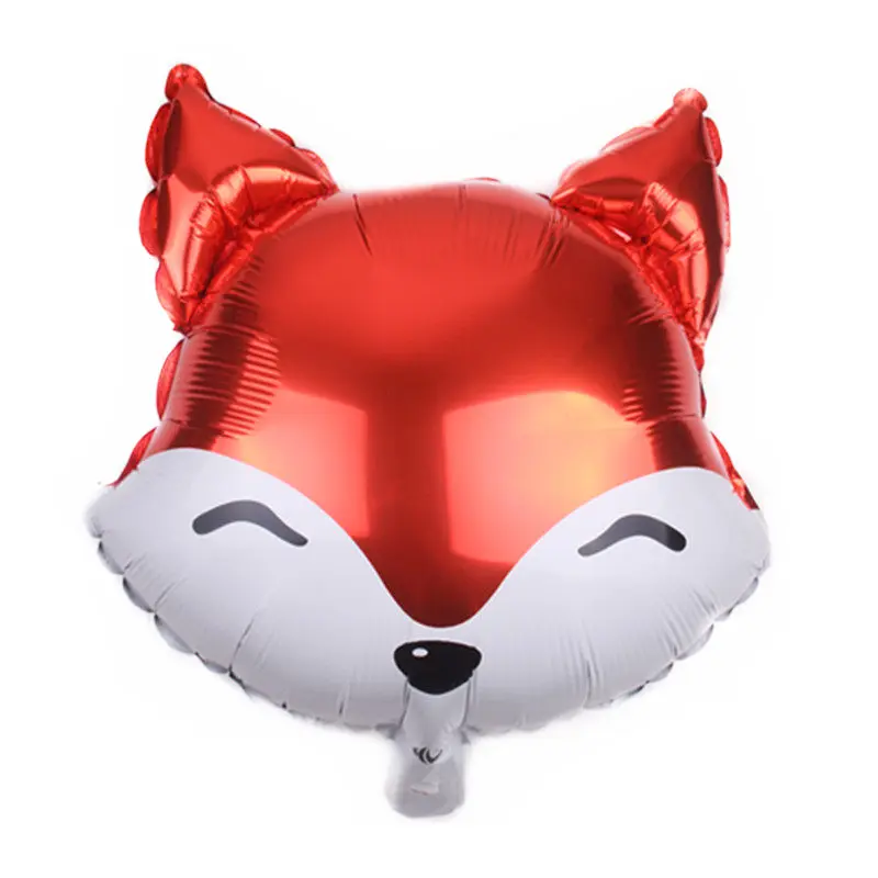 XXPWJ New 18-inch cartoon fox head aluminum balloon Children's holiday party decoration toys High quality I-085