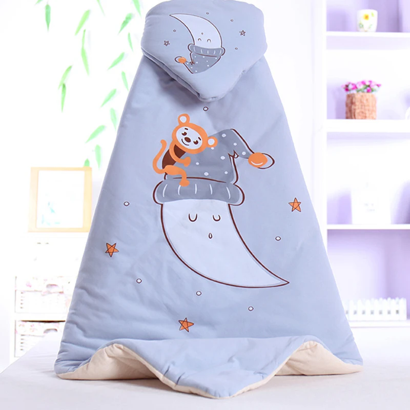 

Baby Blankets 2019 New Thicken Infant Swaddle Hat Envelope Stroller Wrap Newborn Bedding Blanket Quilt Toddler