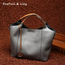 FoxTail& Lily модные дизайнерские сумки из натуральной кожи женская композитная сумка известный бренд сумки через плечо европейский стиль