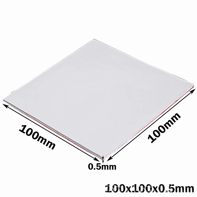 

Gdstime 100x100x0.5MM White SMD DIP IC Chip Conduction Heatsink Thermal Compounds Pad Pads