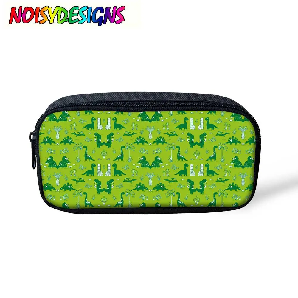 Dinosaur Skeletons Pencil Holder Pencil Case Bag Children Make Up Bags Kids Purse Wallet Gifts Travel Portable School Supplies