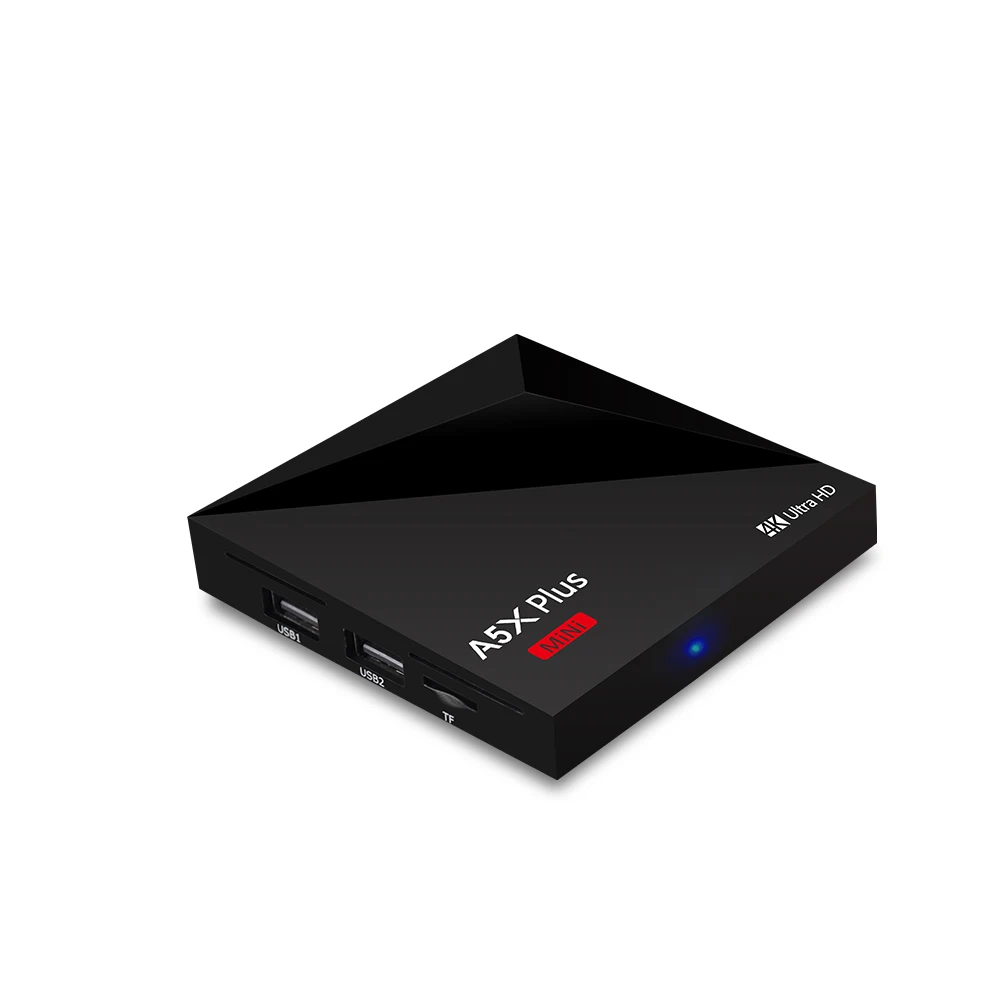 A5X Plus Smart TV BOX Android 7.1 Rockchip RK3328 Quad-Core 2GB 16GB 4K 2.4G HD 2.0 WiFi Set Top box USB 3.0 1G 8G Media Player