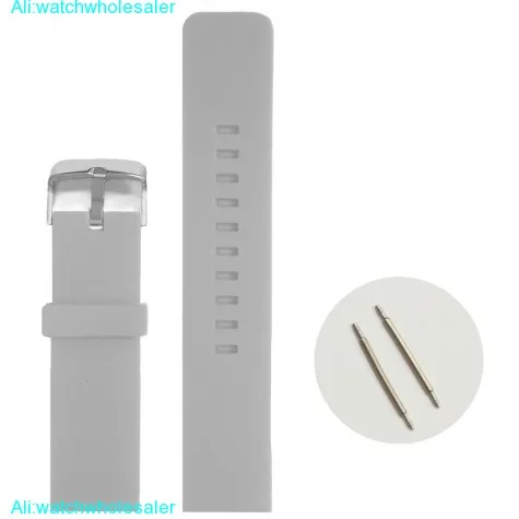 22mm White Color Silicone Jelly Rubber Men Lady Watch Band Straps WB1081B22JB