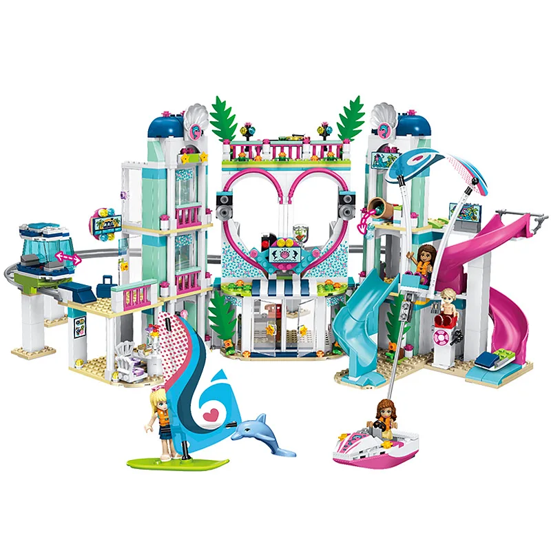 

2019 New Friends The Heartlake City Resort Model Compatible With Legoed Friends Building Block Brick Toys For Children Gifts