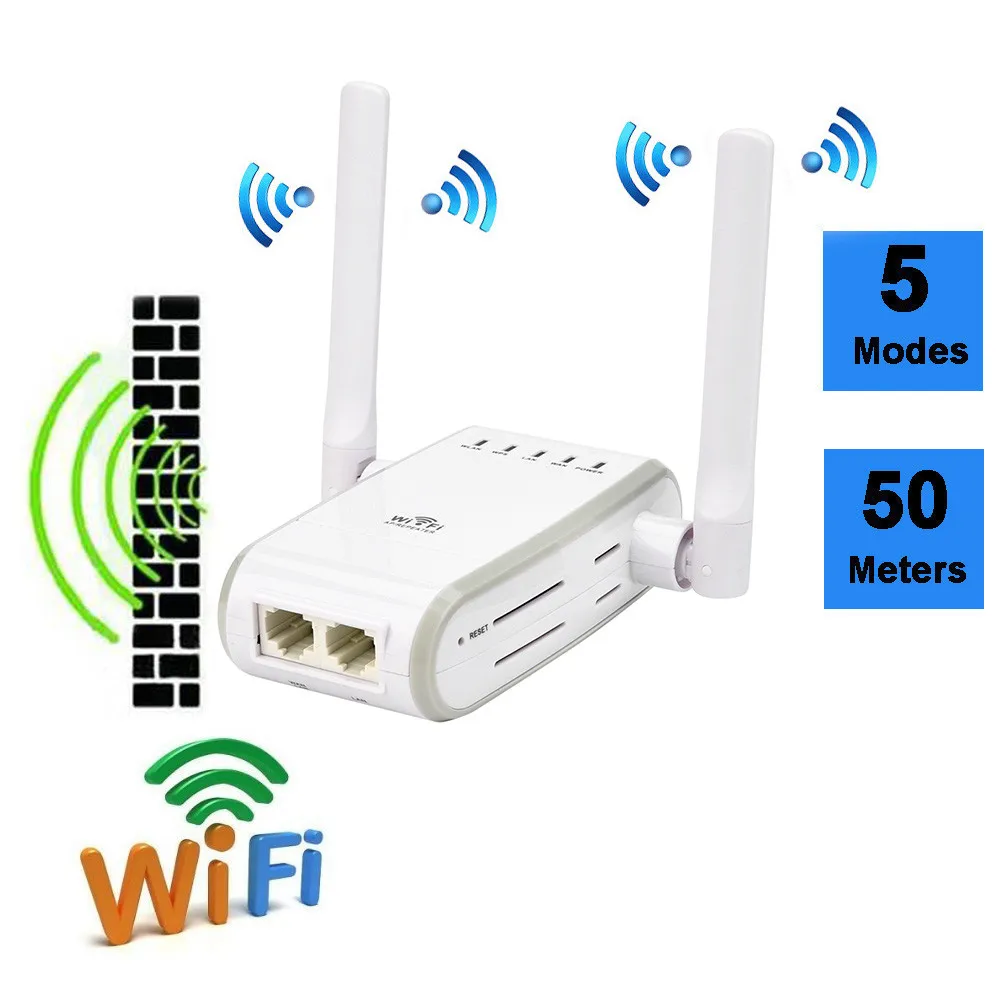 

Wireless Wifi Repeater/Router WIFI Extender 300Mbps Dual Band 2.4GHz Wireless Range Extender WiFi Repeater Router Signal Booster