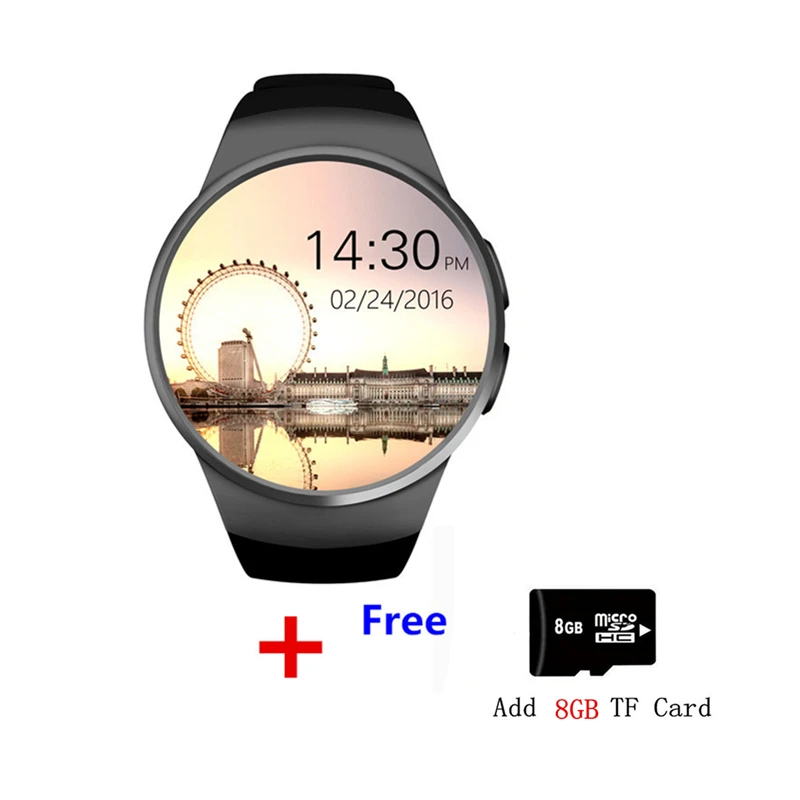 

KW18 Smart Watch Men Support SIM Card Bluetooth Call Heart Rate Pedometer Sport Modes Smartwatch For huawei xiaomi Android IOS