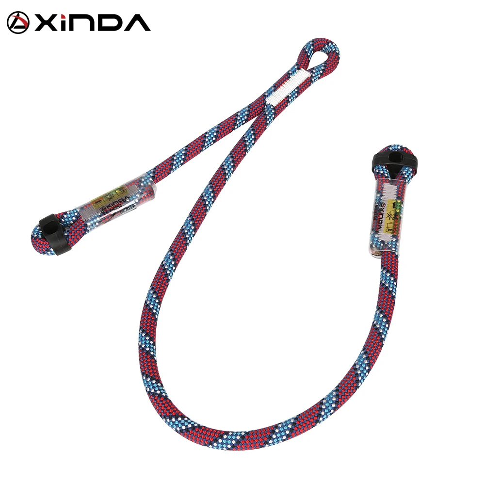 

Professional Rock Climbing Supplies High Altitude Anti Fall Off Protective Safety Belt Cowstail High Strength Wearable