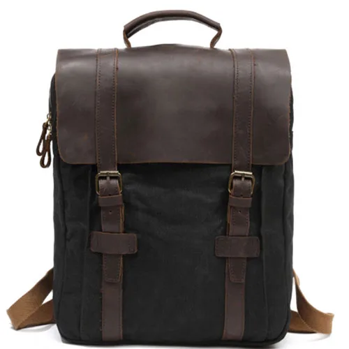 

New Fashion Men Women black Backpack Vintage Canvas khaki Backpacks grey School Bag Male Travel Bags Large Capacity Travel Bag