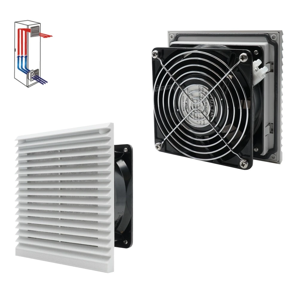 230v 12038 Axial Fan Fan And Filter Ventiltation 148.5*148.5mm And