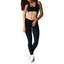Women Set Fitness Clothing Suit Two Piece Sportswear Vest And Pants Suits Crop Top Shirts And