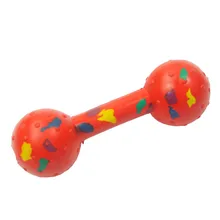 Pet toys safe and nontoxic cleaning teeth natural rubber toys Squeak toy dog bites dog toy (color random)