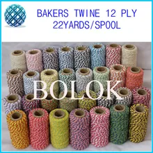 Baker шпагат 37 видов цвета(22yard/spool)(1000 шт./лот) двойной цвет Пекари шпагат, Божественная Шпагат