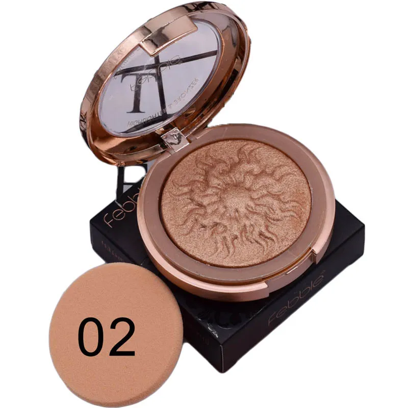

3-color Highlighter Baking High-gloss Powder Mineral Light Shimmering Three-dimensional Decoration Contour Eye Shadow Palette