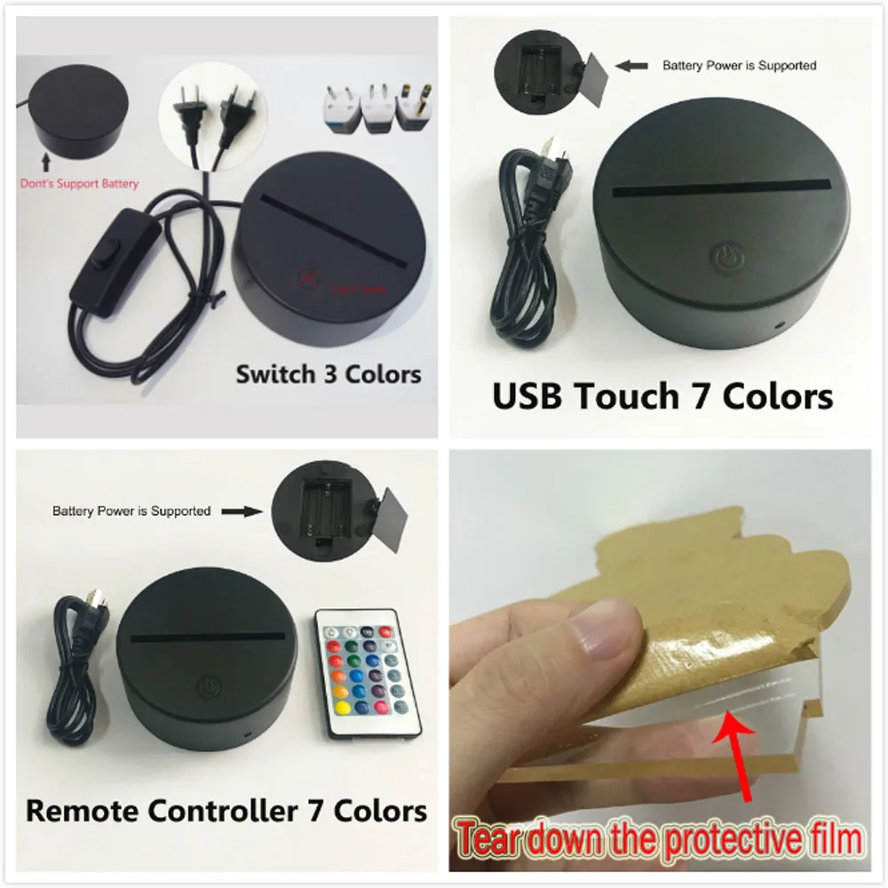Новый дизайн постоянного тока в стиле Джокер Mr.J союз 3D светодиодный Ночной
