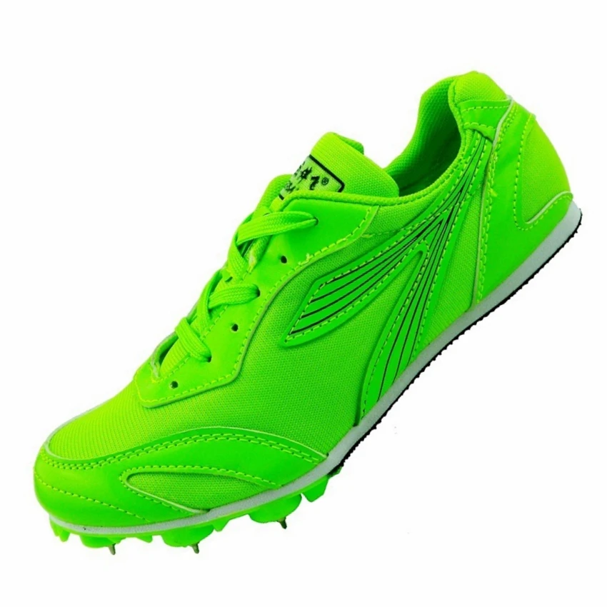 Spot spikes sprint running shoes student test track and