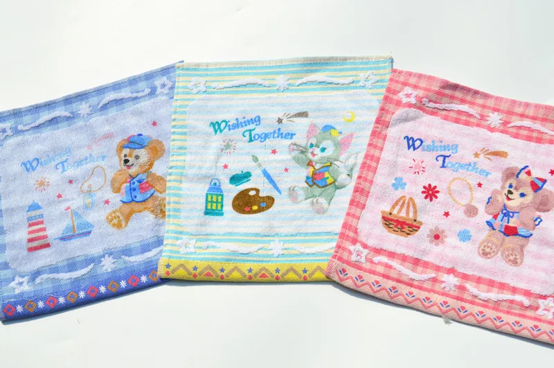 1 PCS Duffy Urso de Algodão Toalha de ROSTO 25X25 CM