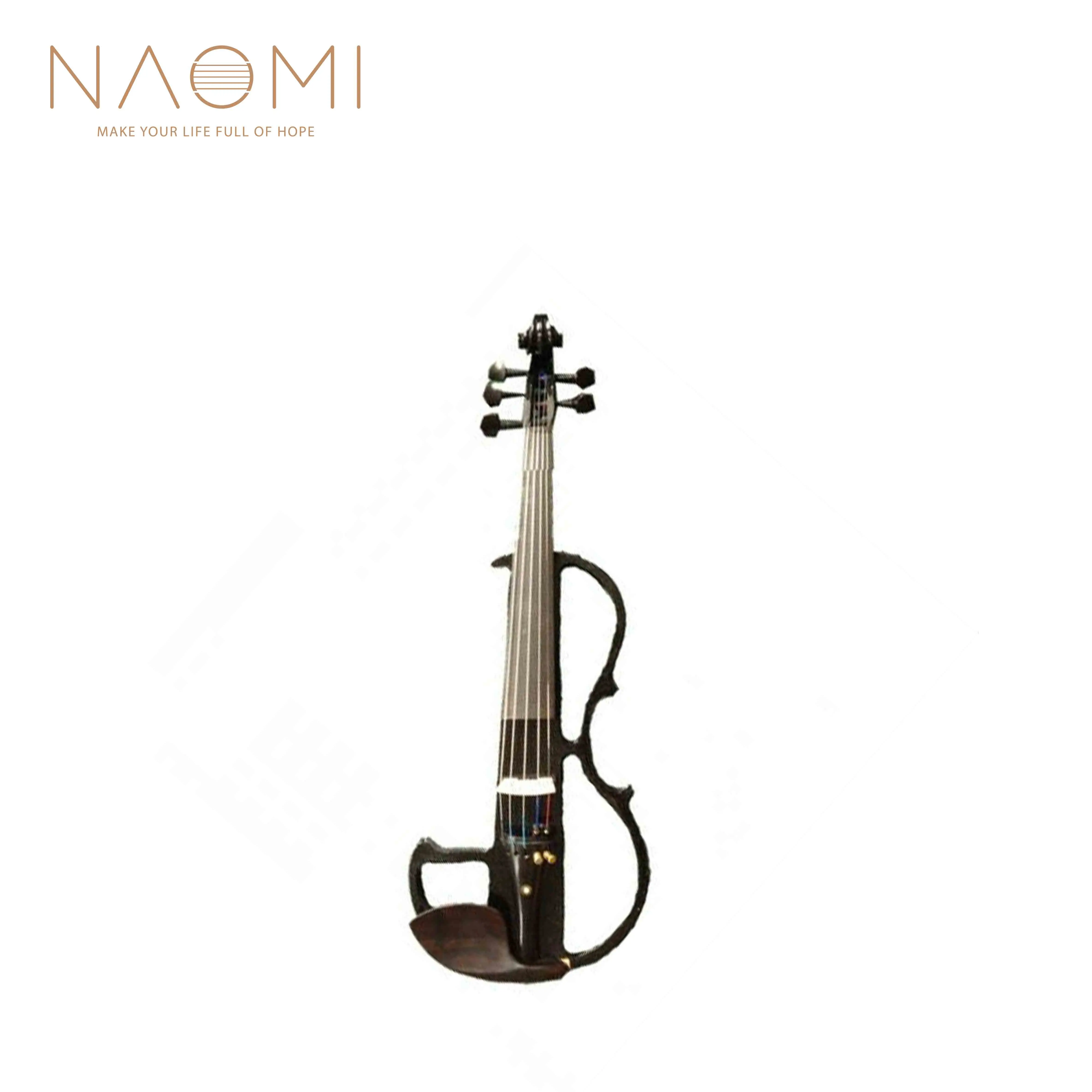 NAOMI Electric Violin 5 String Electric Violin Ebony Fretboard